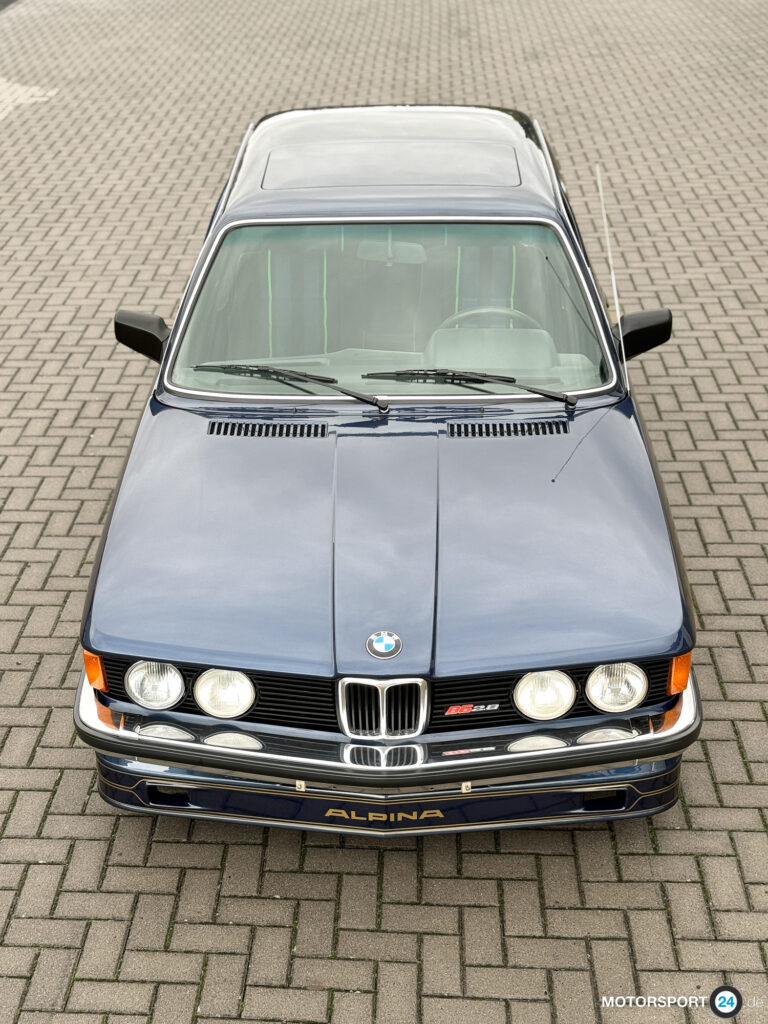 Alpina B6 2.8 auf Basis BMW E21, dunkelblau mit Alpina-Dekor