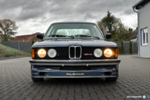 Alpina B6 2.8 auf Basis BMW E21, dunkelblau mit Alpina-Dekor