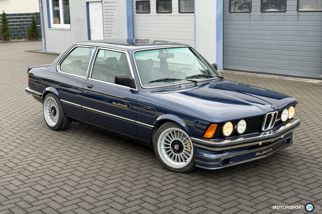 Alpina B6 2.8 auf Basis BMW E21, dunkelblau mit Alpina-Dekor