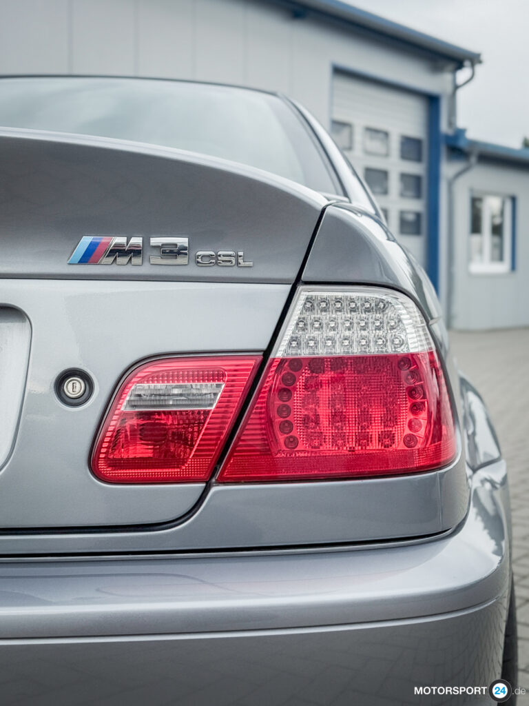 M3-CSL-Schriftzug am Heck des BMW M3 CSL